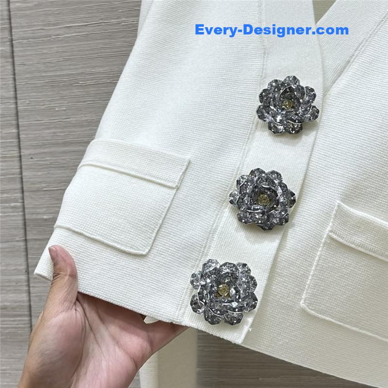 Ch**el v-neck cardigan replica clothing sites