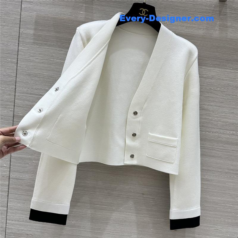 Ch**el v-neck cardigan replica clothing sites