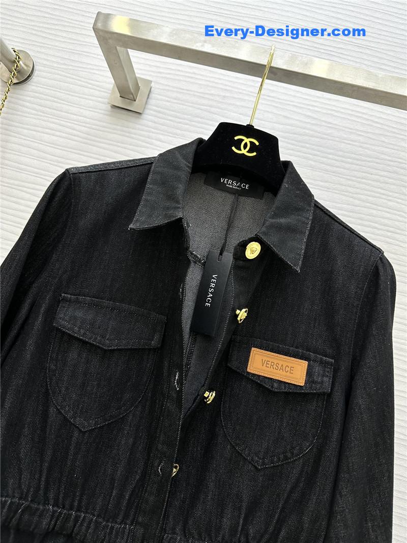 Versace waist denim shirt replica clothing sites