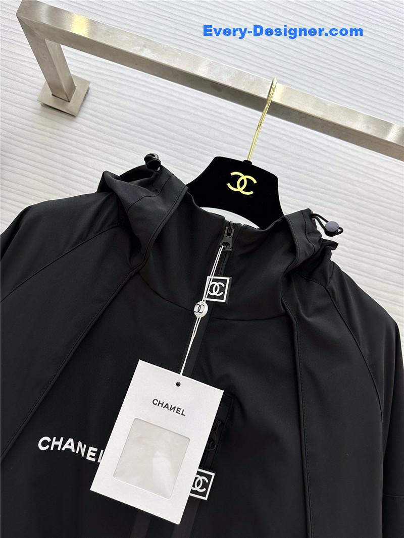 Ch**el hooded jacket replica designer clothes