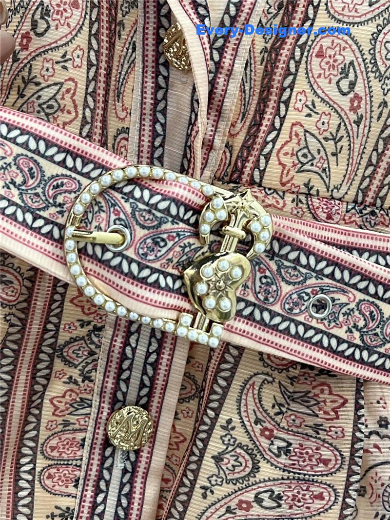 zimm V-neck puff sleeve short dress replica clothes