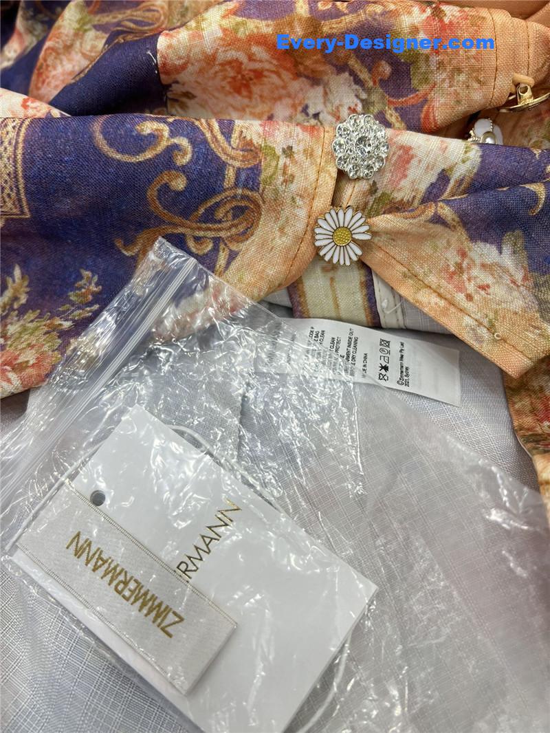 zimm lantern sleeves mid-length dress replicas clothes