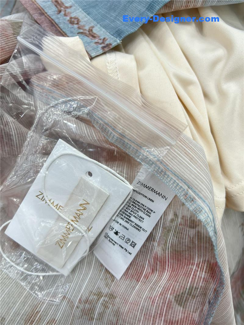 zimm ethnic print floral pattern dress replica clothes