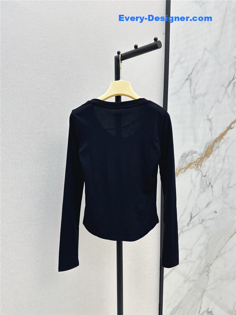 M1um1u slim fit long sleeve t-shirt replica clothing sites