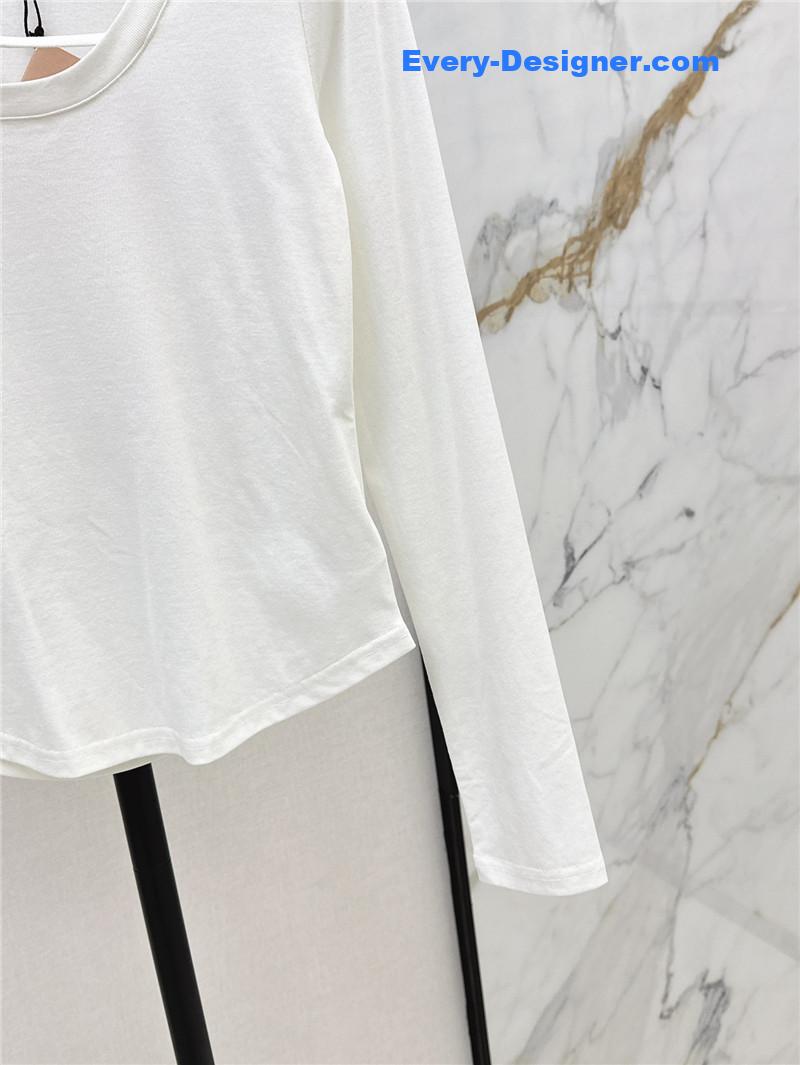 M1um1u slim fit long sleeve t-shirt replica clothing sites