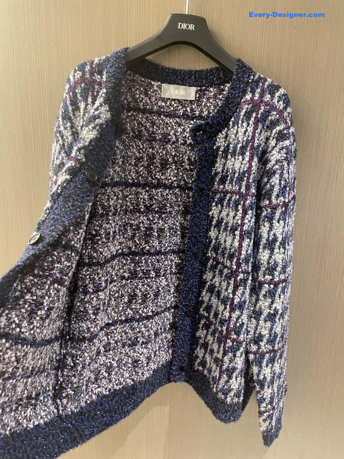 D10r multicolor houndstooth cardigan