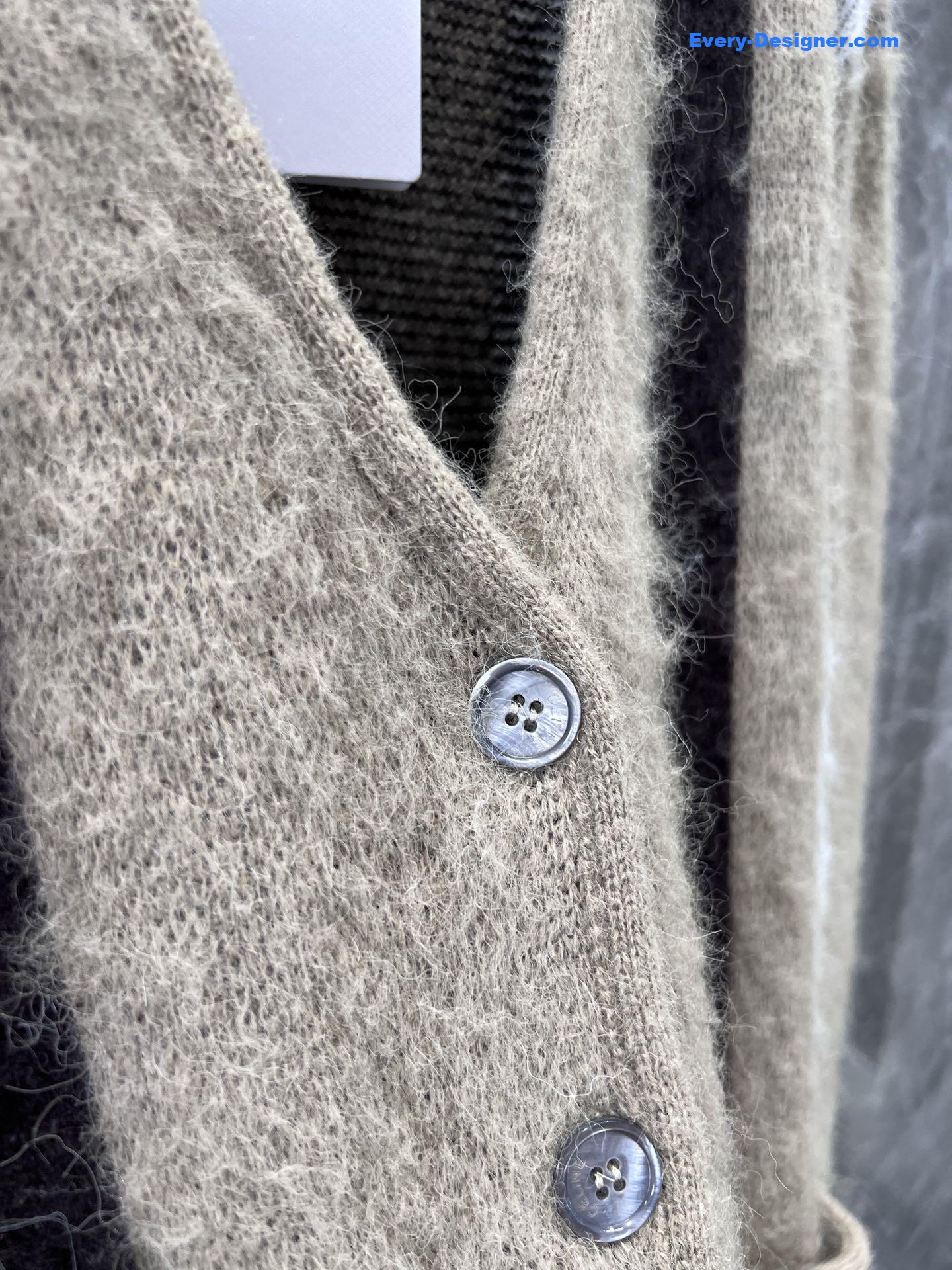 Ce1i*e brushed mohair cardigan