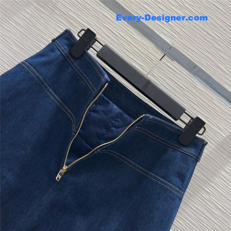 Ce1i*e cotton denim suit