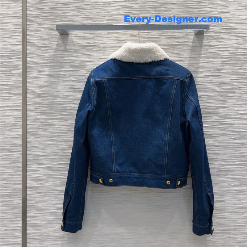 Ce1i*e cotton denim suit