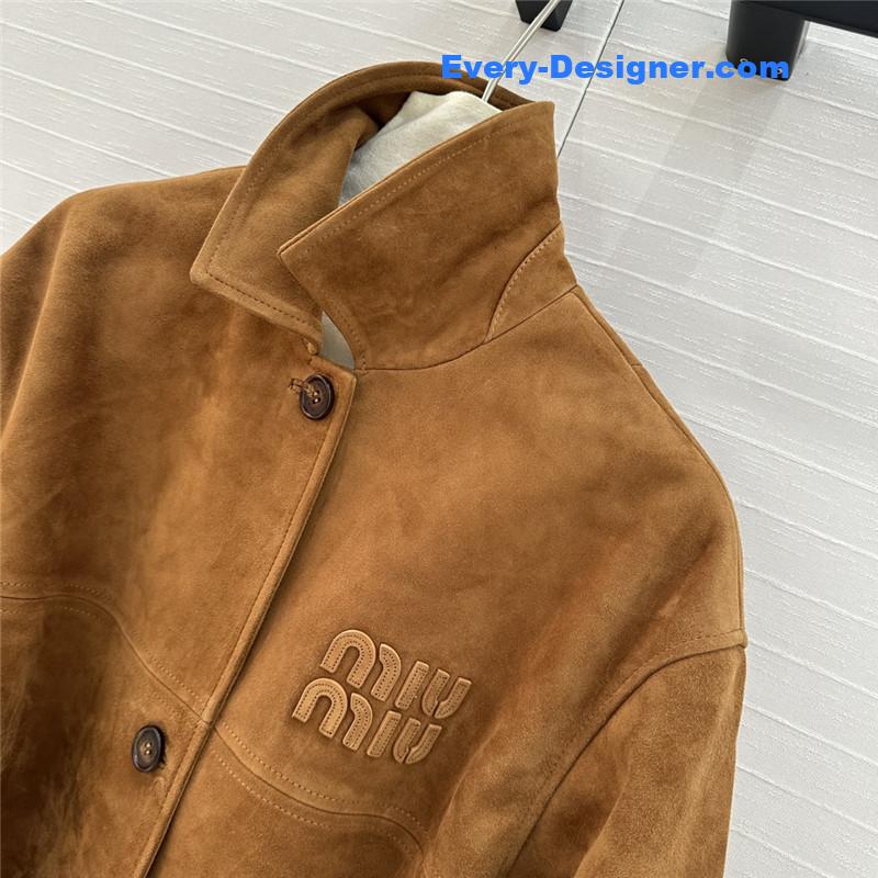 M1um1u suede jacket