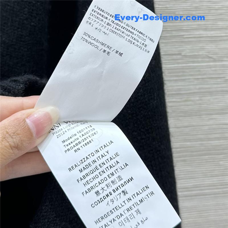 Versace cashmere cardigan coat