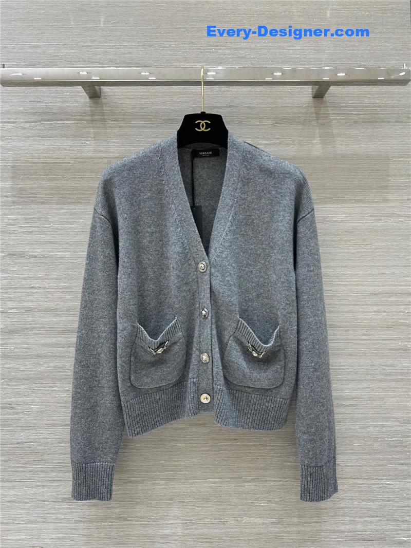 Versace cashmere cardigan coat
