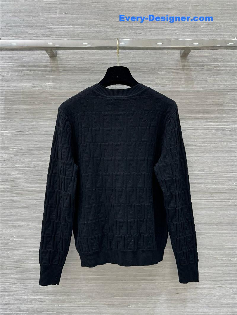 F**di ff viscose cardigan black