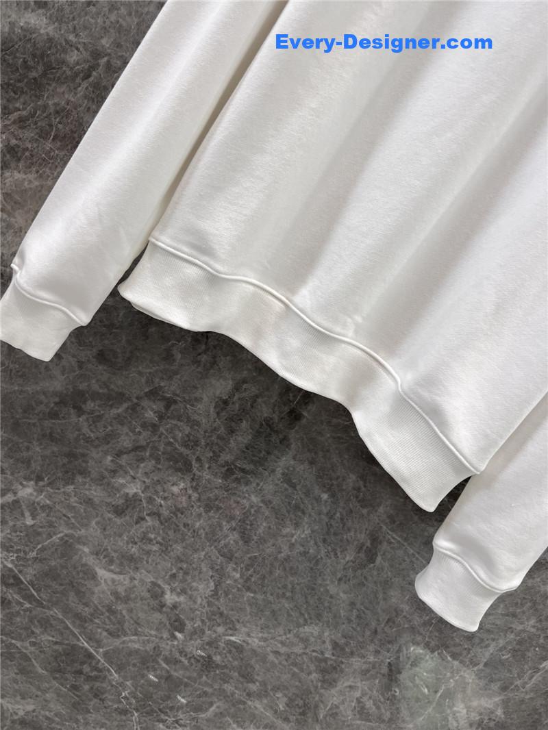 Ch**el graffiti print sweatshirt white