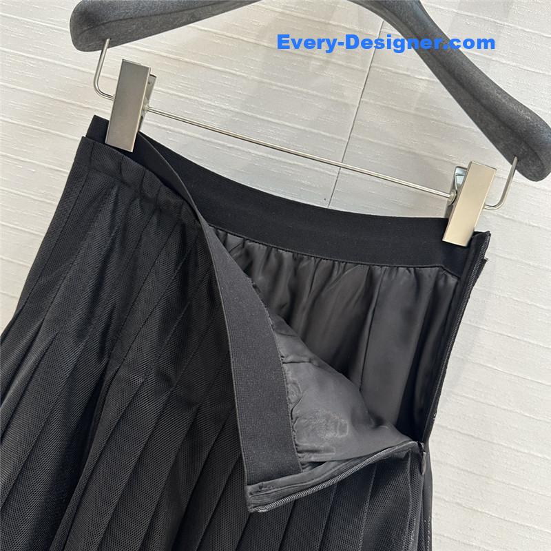 D10r mesh balloon long skirt