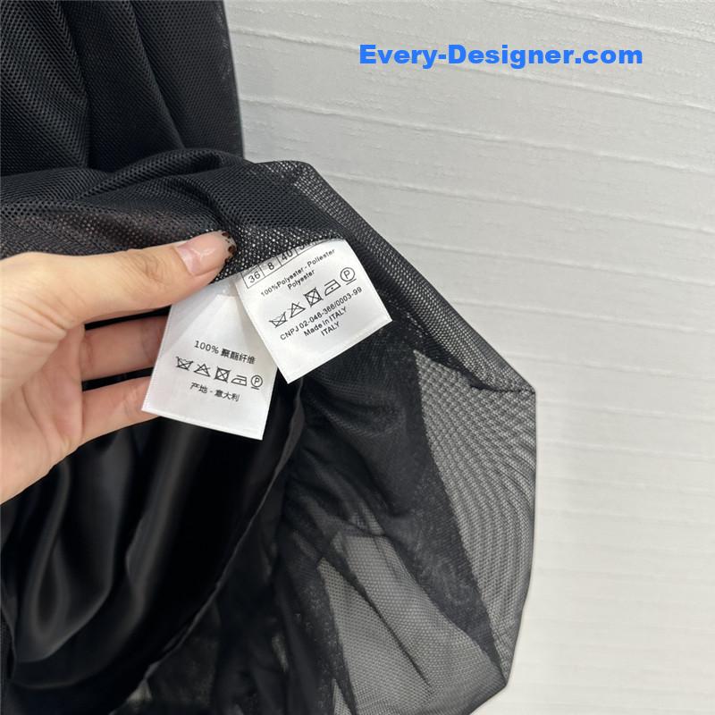 D10r mesh balloon long skirt