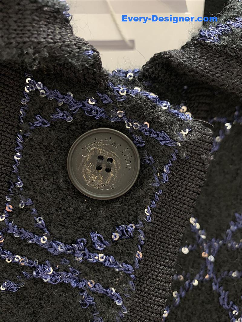 D10r jacquard knitted jacket