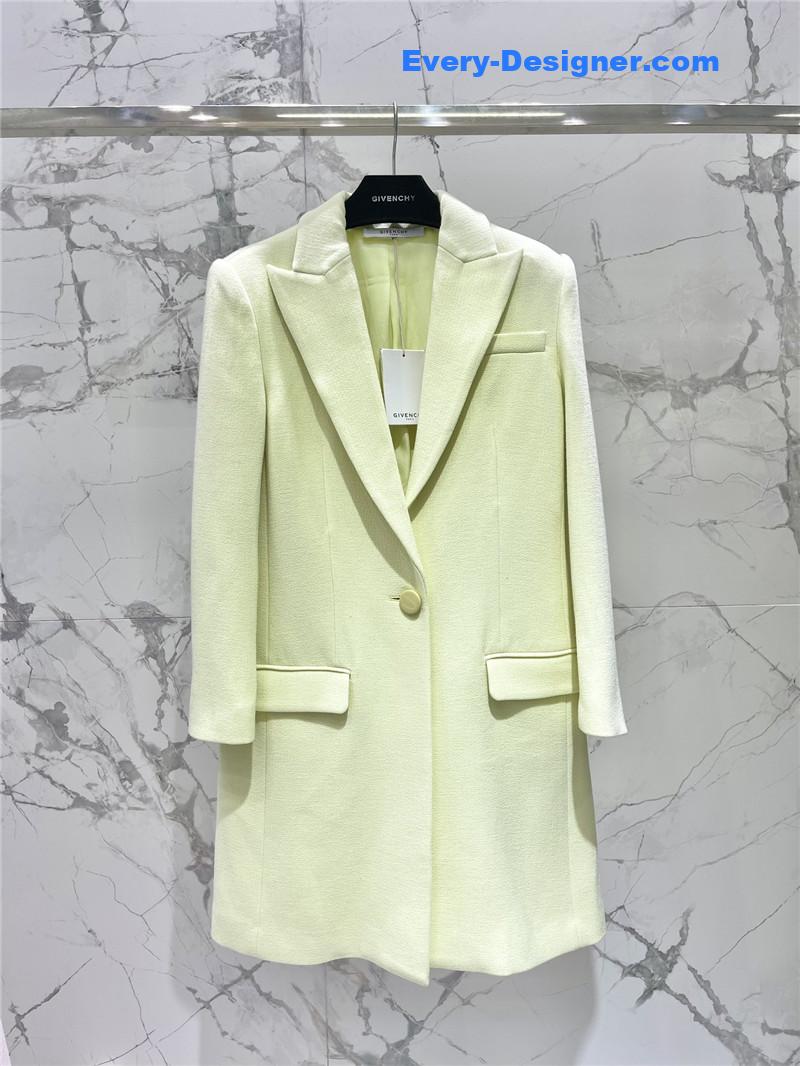 Givenchy single-button wool coat