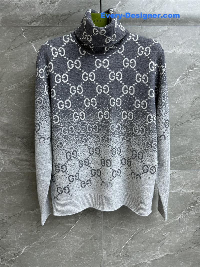 Gucci Degradé Jacquard Sweater Grey