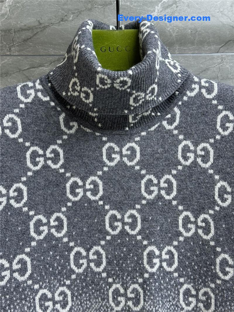 Gvc*1 degradé jacquard sweater grey