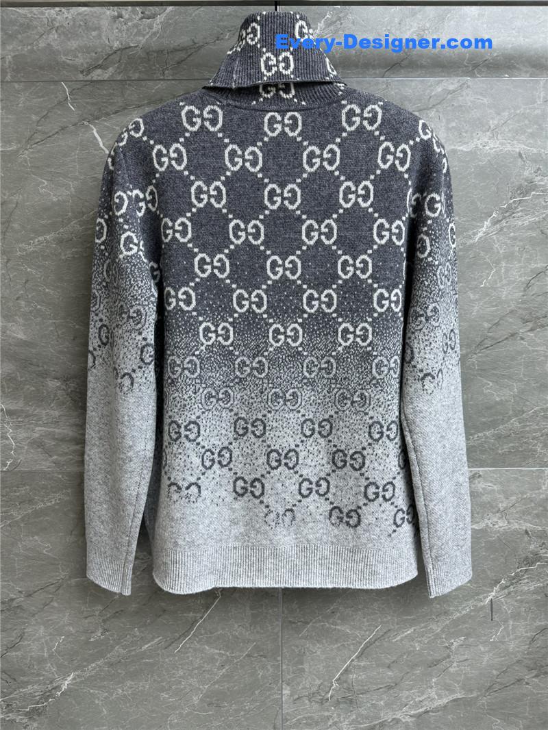 Gvc*1 degradé jacquard sweater grey