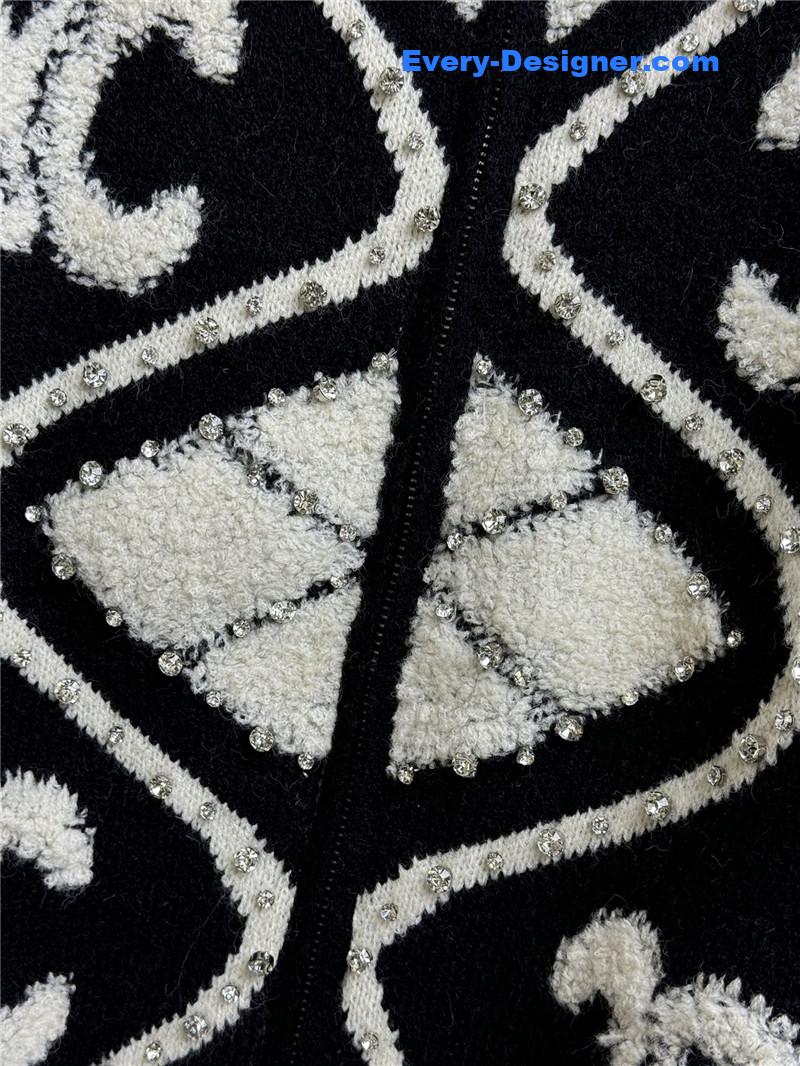 Celine Collision Lamb Cardigan Jacket