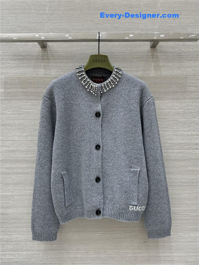 Gucci oversized knitted jacket