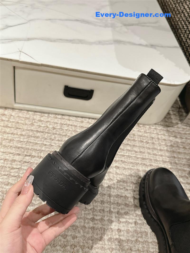 Pra*a leather chelsea boots