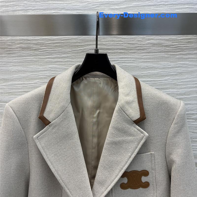 Ce1i*e herringbone blazer