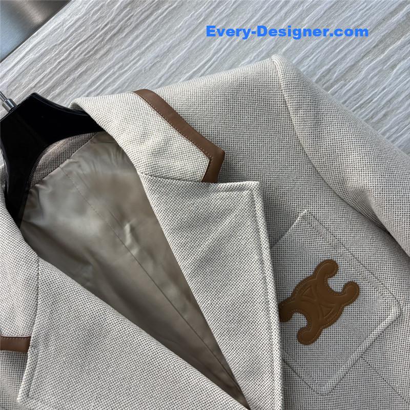 Ce1i*e herringbone blazer