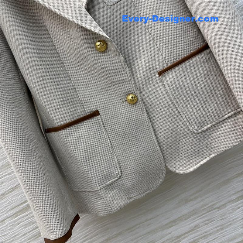 Ce1i*e herringbone blazer