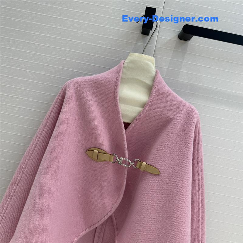 l0vis Vvtt0n lv wool knitted cape coat