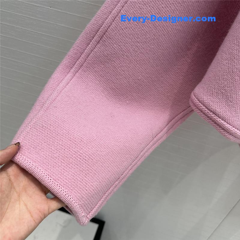 l0vis Vvtt0n lv wool knitted cape coat