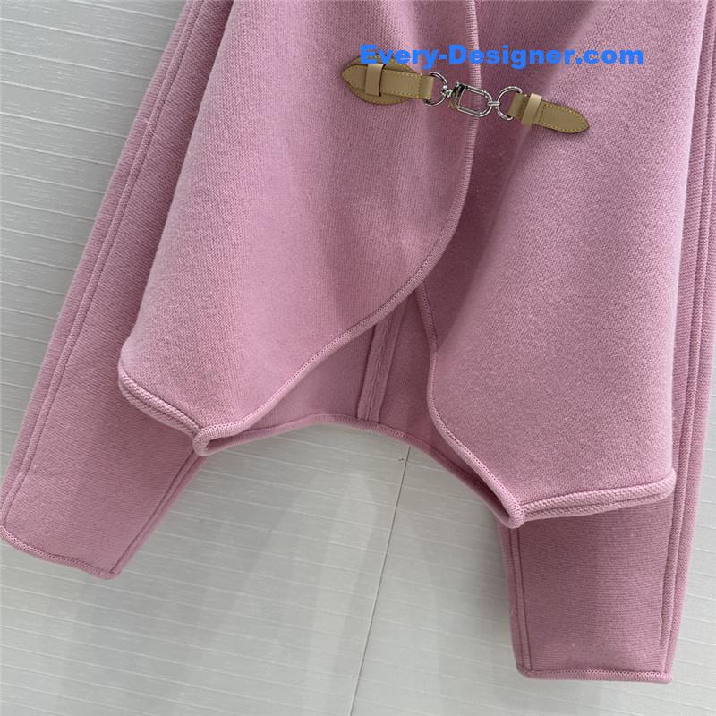 l0vis Vvtt0n lv wool knitted cape coat