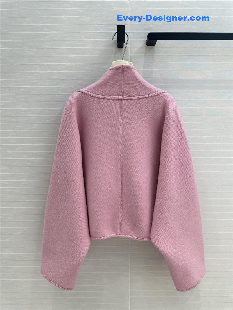l0vis Vvtt0n lv wool knitted cape coat