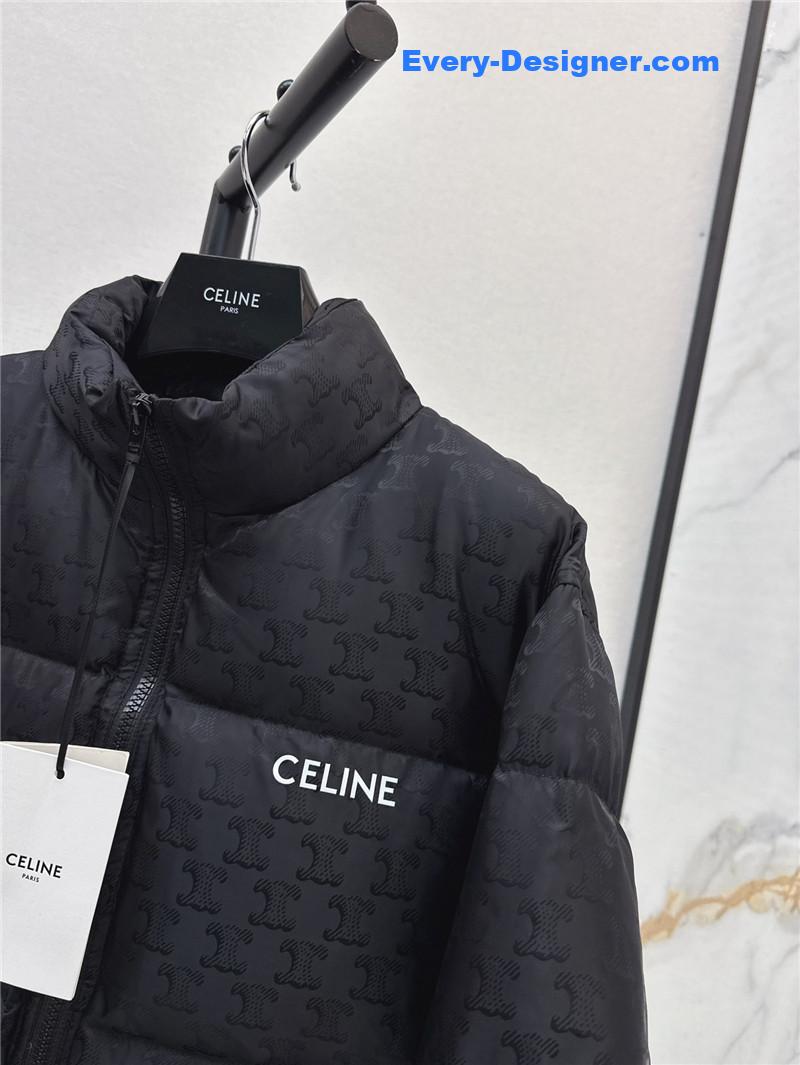 celine stand collar down jacket