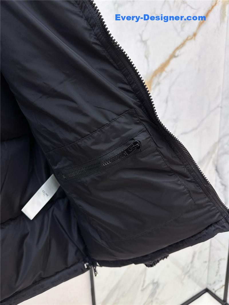 celine stand collar down jacket
