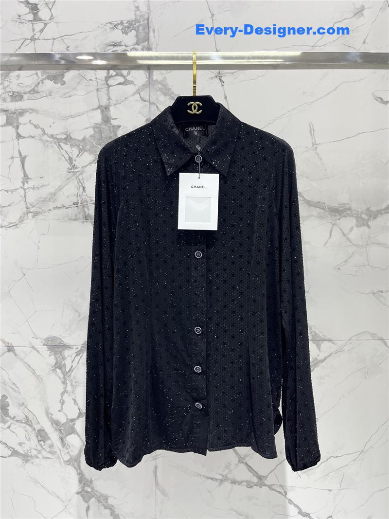 Chanel hot diamond lettering shirt