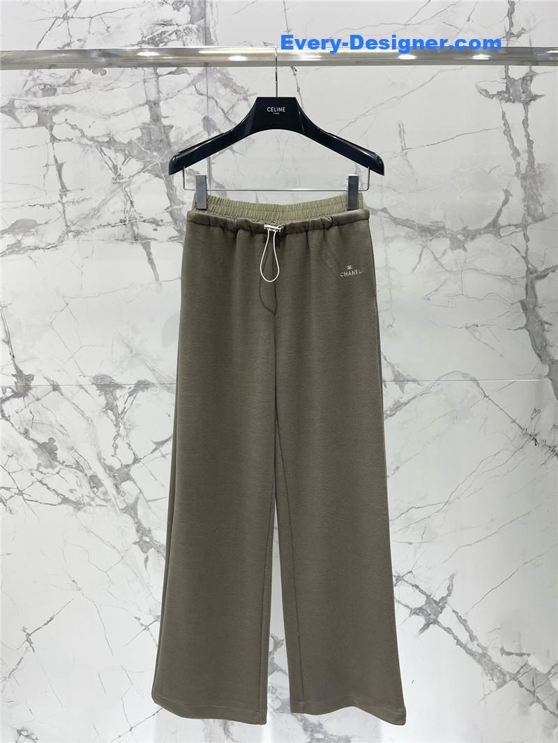 celine straight wide-leg pants
