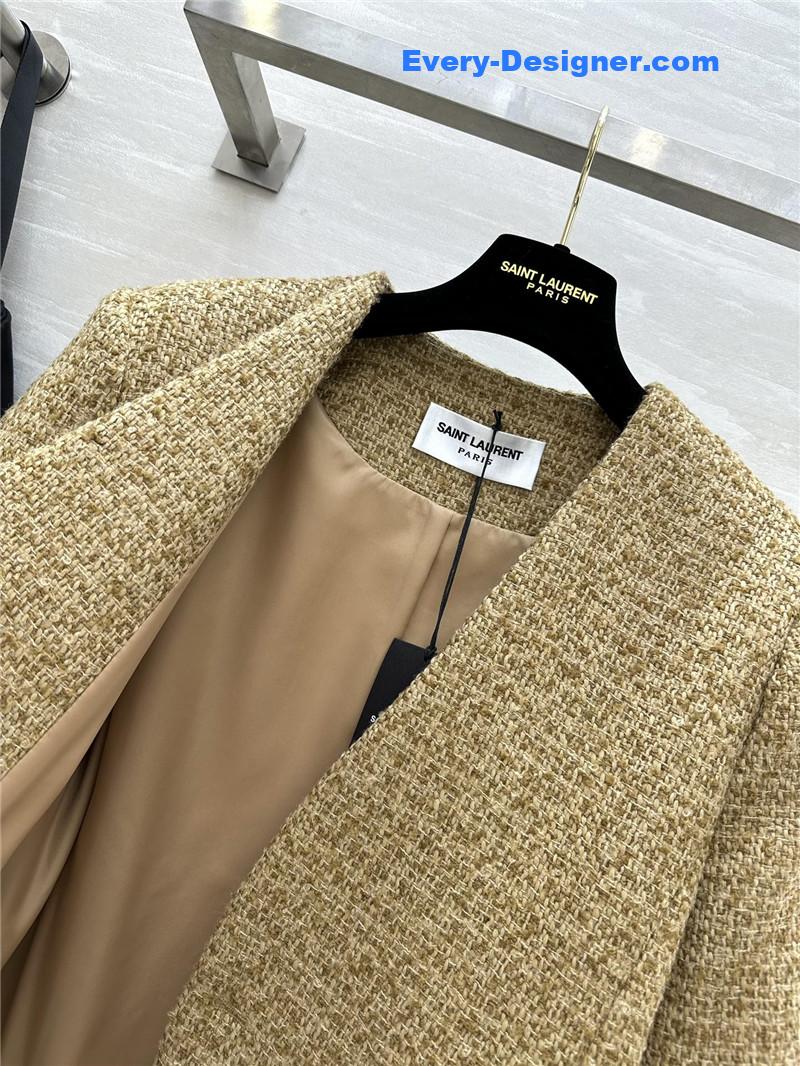 Y51 wool v-neck coat