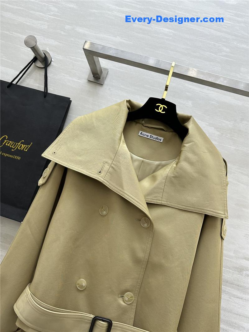 acne studios short trench coat