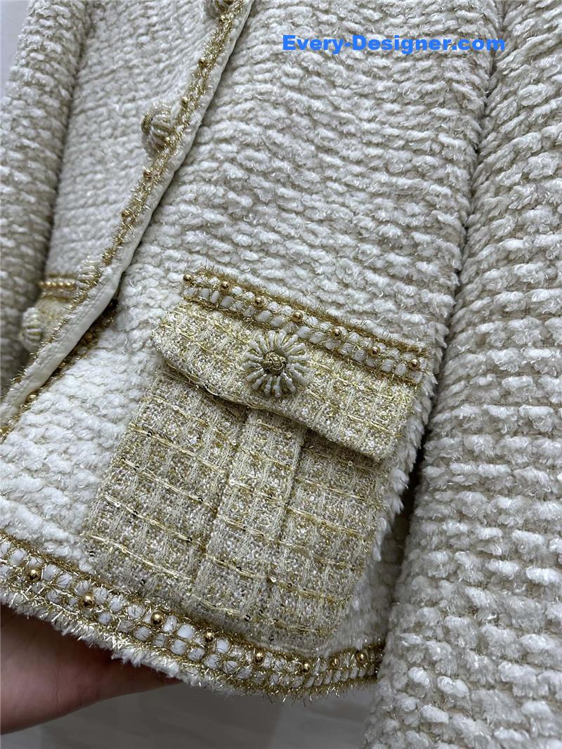 Ch**el wool soft tweed coat