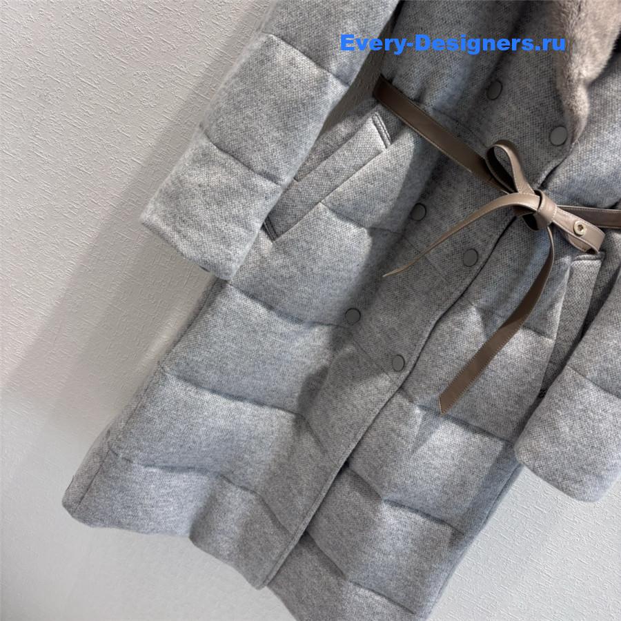 L0r0 P1ana wool cashmere mink down jacket