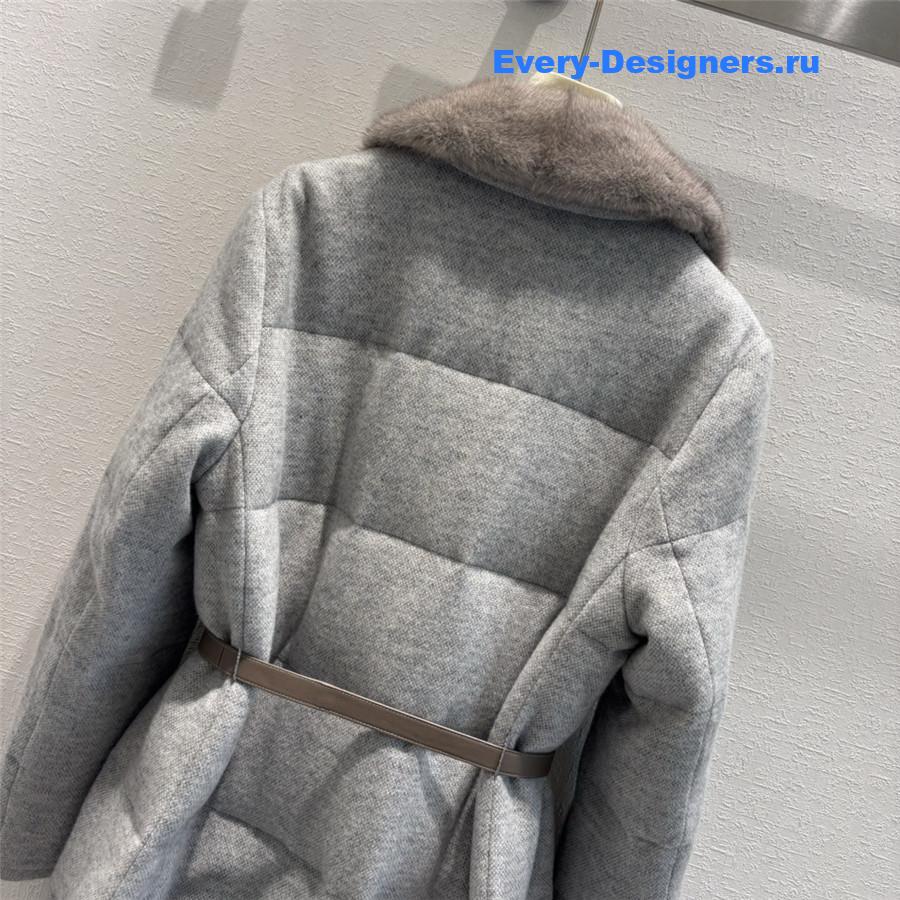 L0r0 P1ana wool cashmere mink down jacket