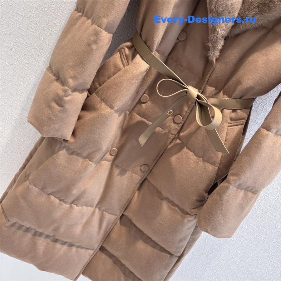 L0r0 P1ana mink collar goose down jacket