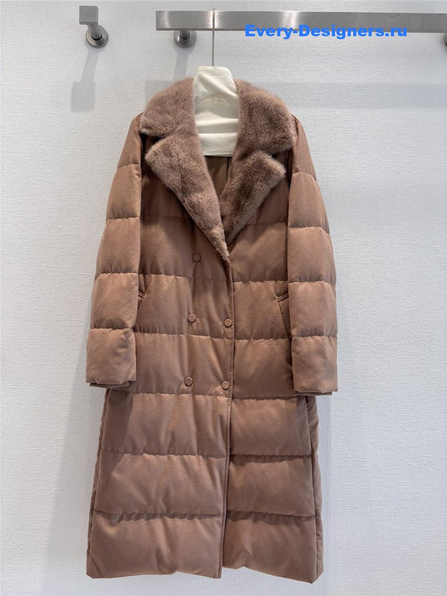 L0r0 P1ana mink collar goose down jacket