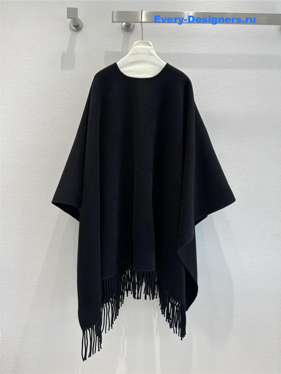D10r cashmere buttoned cape