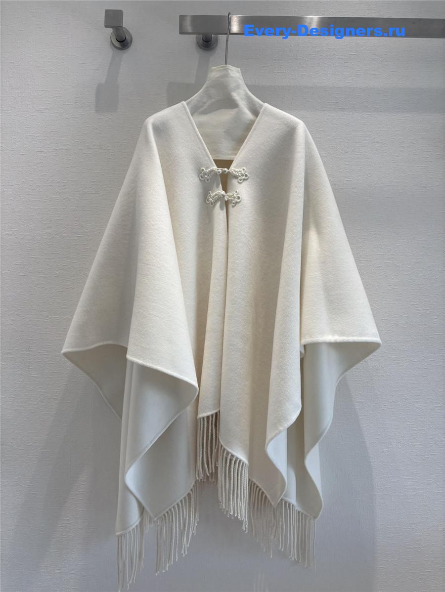 Dior cashmere buttoned cape