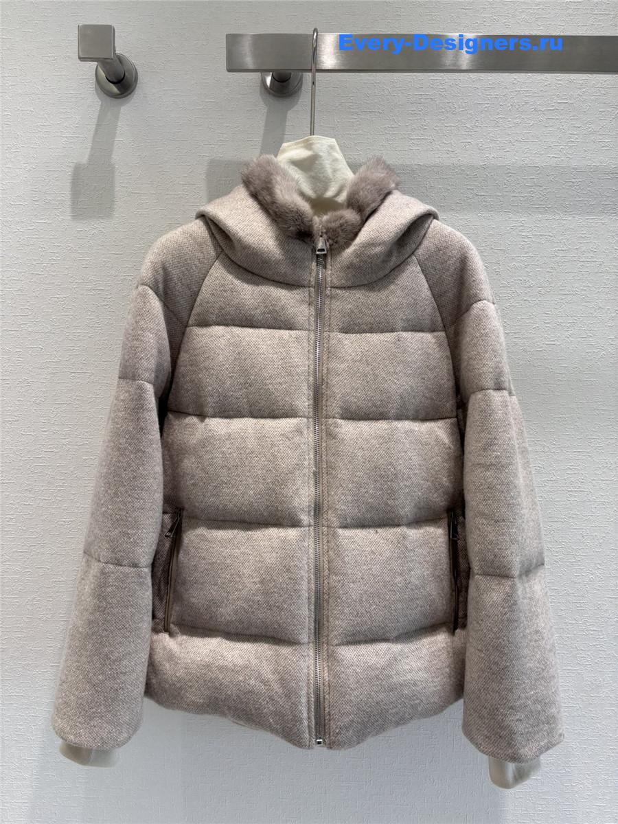 loro piana mink down jacket