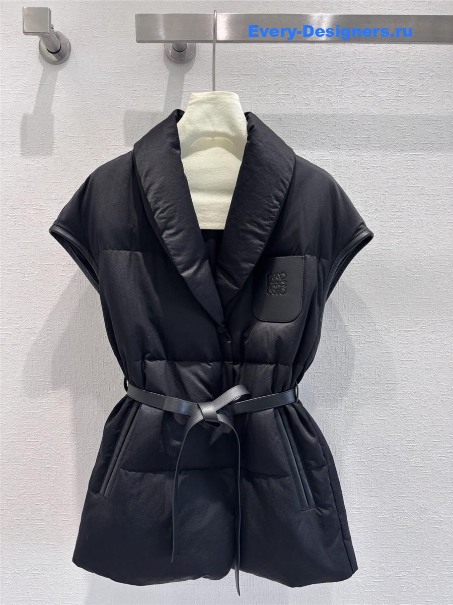 loewe lapel down vest
